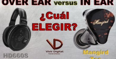 Auriculares over-ear vs in-ear para edición de audio